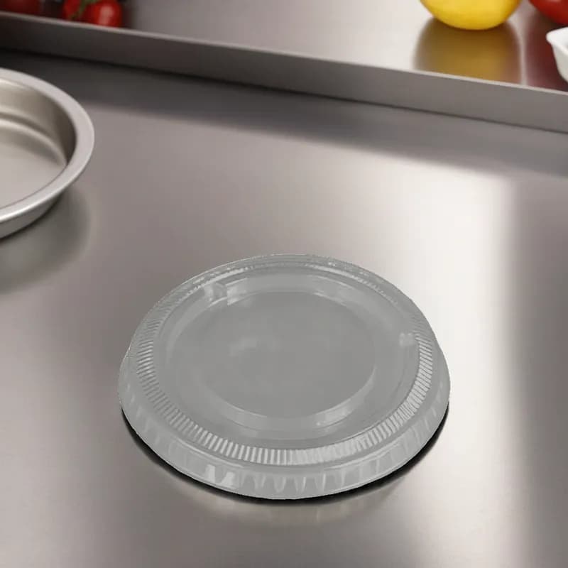 Victoria Bay Lid Flat PET Clear Round For 1.5-2-2.5 OZ Souffle & Portion Cup 50 Count/Pack 50 Packs/Case 2500 Count/Case