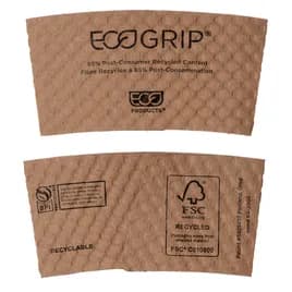EcoGrip® Cup Sleeve Kraft Paper For 12-20 OZ 1300/Case