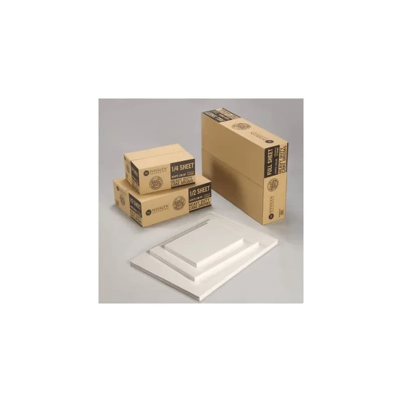 Cake Pad 1/2 Size Corrugated Cardboard White Single Wall 100/Case