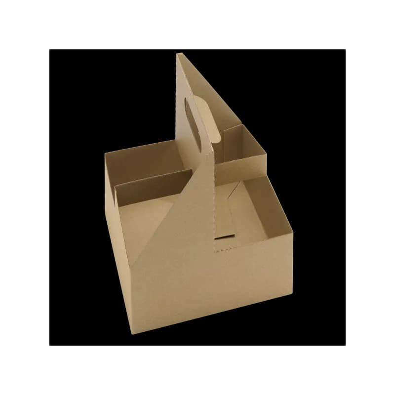 Cup Carrier 4 Compartment For 12-32 OZ With Handle 200/Case