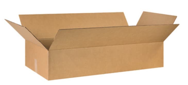 Box 48X40X20 IN Kraft Corrugated Cardboard D/C-Flute 48ECT 75 Count/Skid