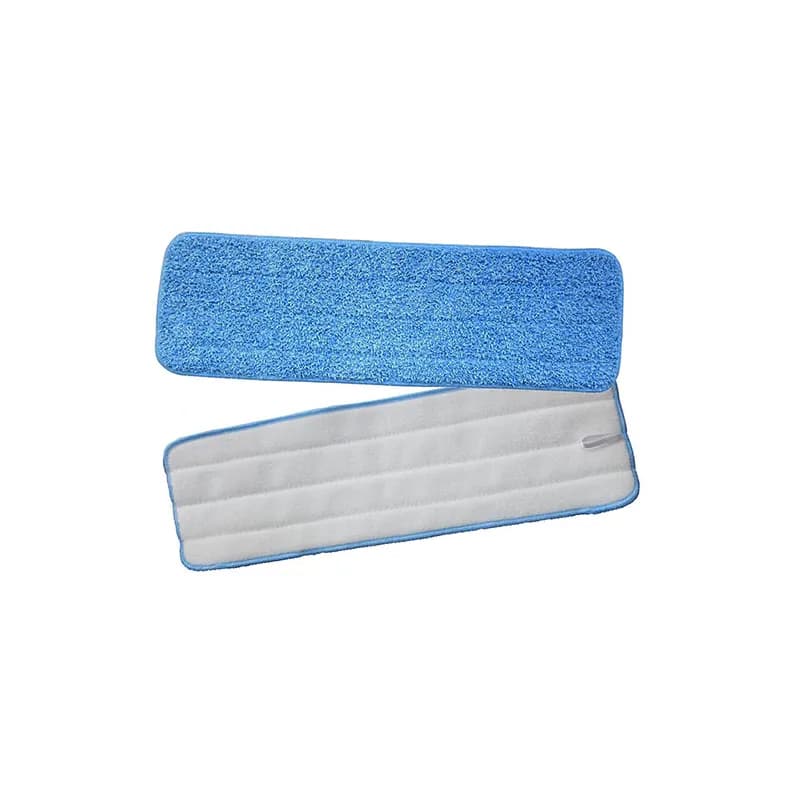 Cleaning Pad 18X5 IN Blue Microfiber Launderable 1/Each