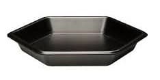 Serving Tray 9.125X1.375 IN Polystyrene Foam Black Hexagon 200/Case