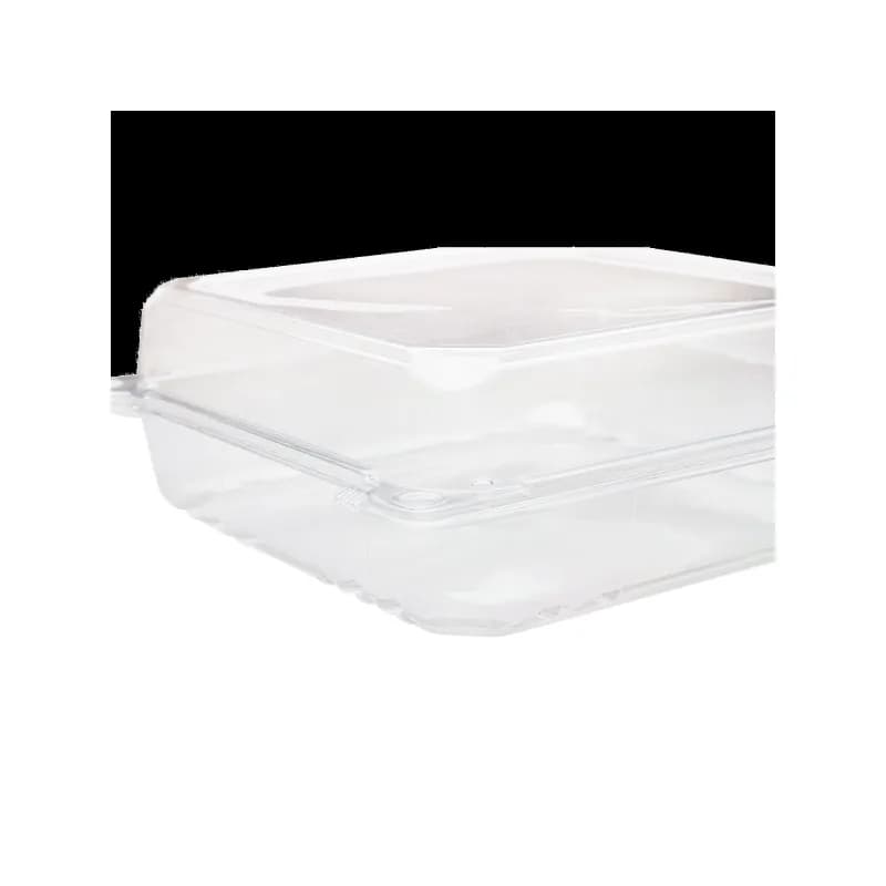 Take-Out Container Hinged 9X9 IN PET Clear 200/Case