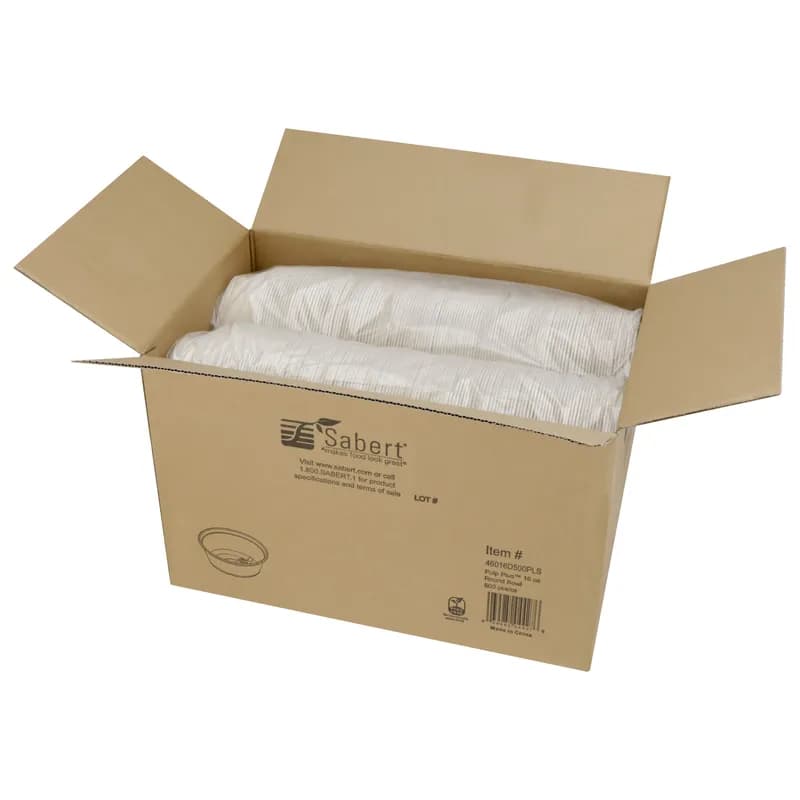 Bowl 16 OZ Pulp Fiber Round Wide 500/Case