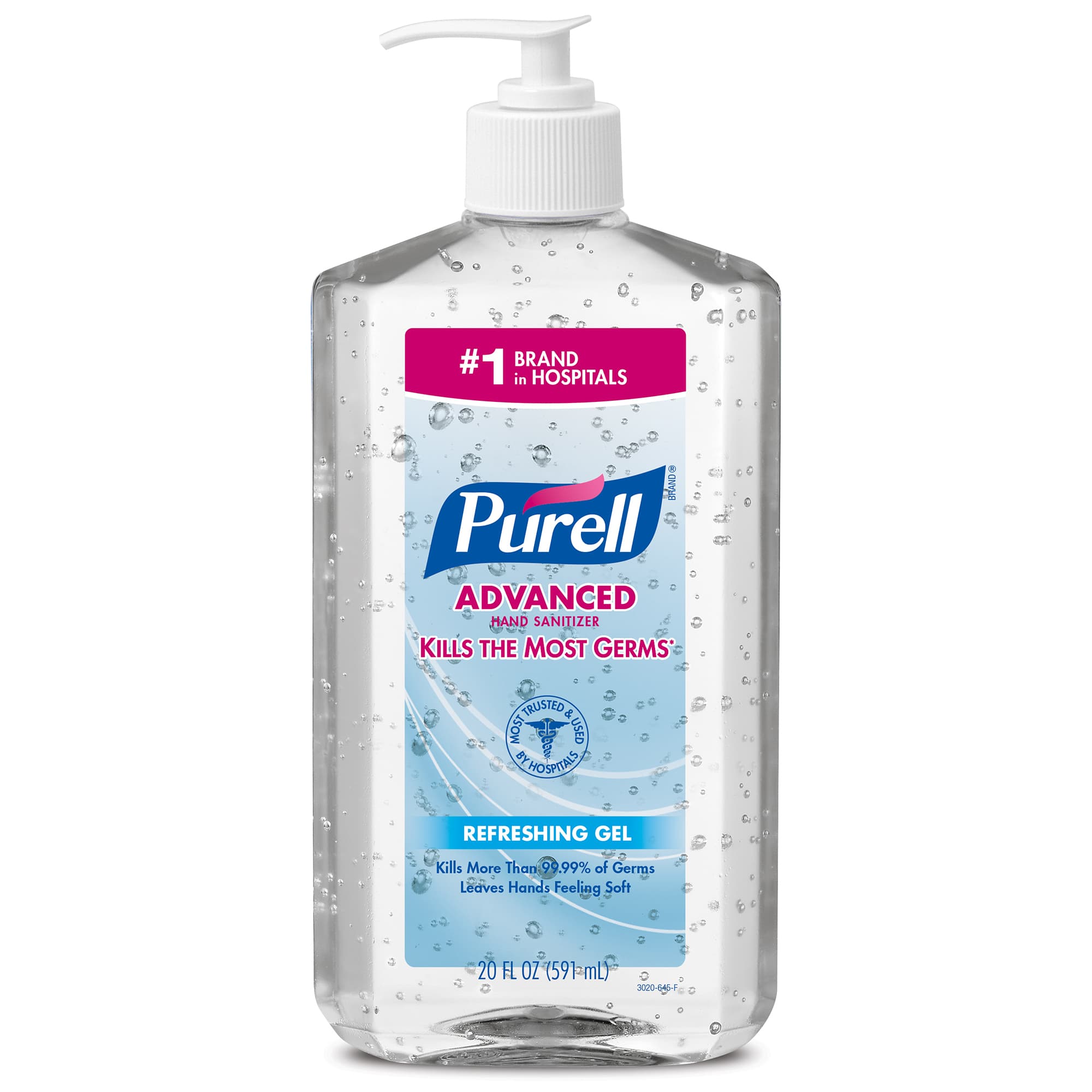 Purell® Hand Sanitizer Pump Bottle 20 OZ 2.01X3.66X8.2 IN Clean Scent 1/Each
