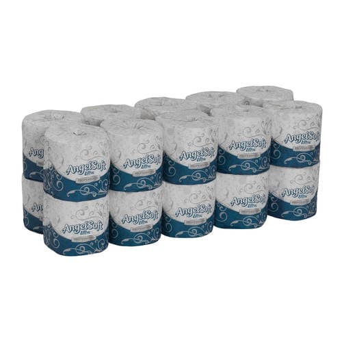 Angel Soft Professional® Toilet Paper & Tissue Roll 4.05X4.5 IN 2PLY White Embossed Premium 400 Sheets/Roll 20 Rolls/Case