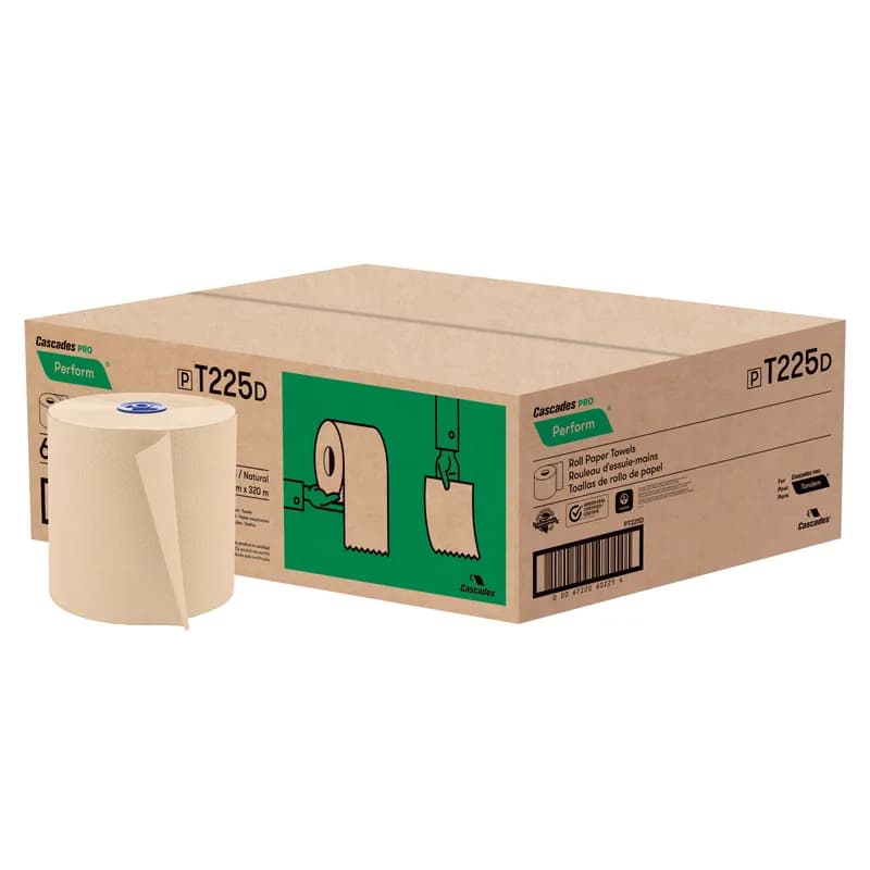 Cascades PRO Perform Roll Paper Towel Tandem 7.5IN 1050 FT 1PLY Kraft Paper Kraft Hard Roll 6 Rolls/Case