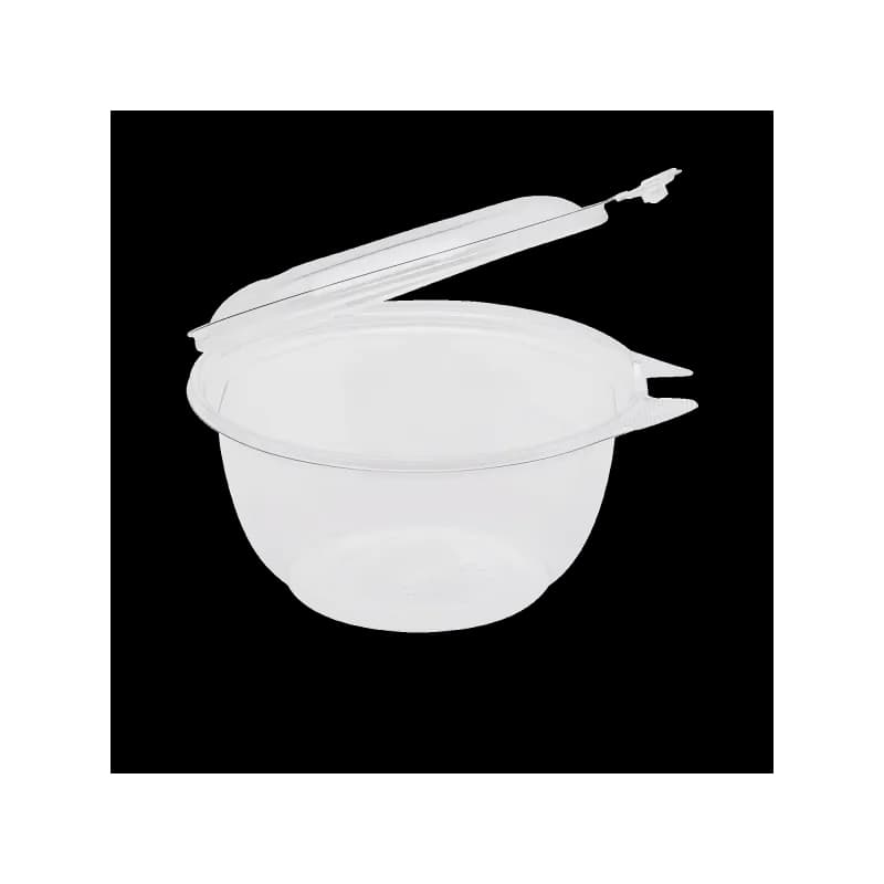 Salad Take-Out Container Hinged With Dome Lid 32 OZ PET Clear Tamper-Resistant 240/Case