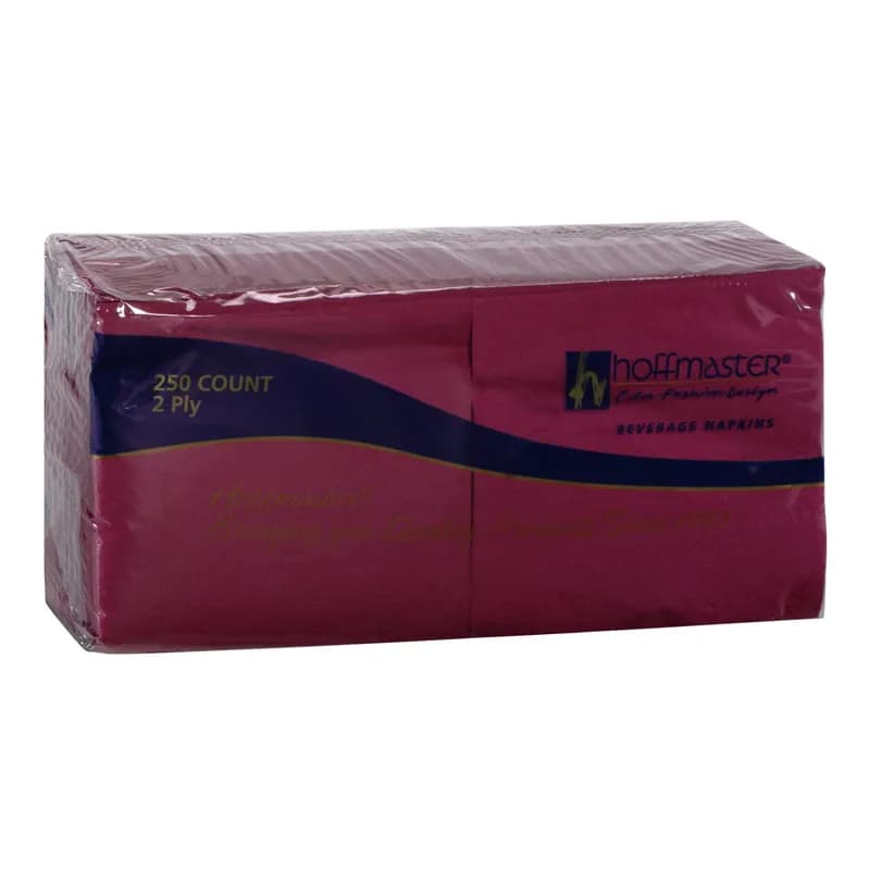 Beverage Napkins Burgundy 2PLY 1000/Case