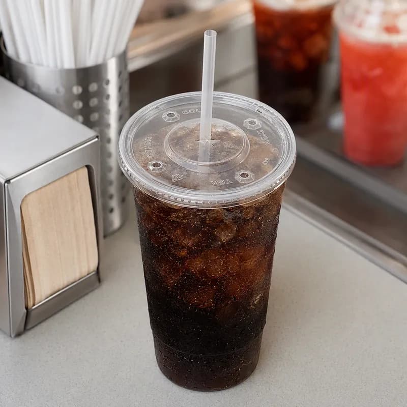 Get Go Lid Flat For 40 OZ Cup Slotted 1500/Case