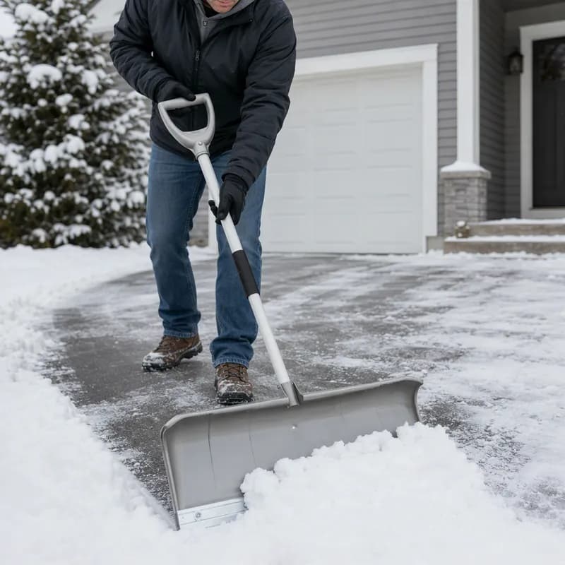 Pathmaster Ultra Lite-Wate Snow Pusher 52.5X27X2.5 IN With Riveted Steel Wearstrip With Poly Pusher Blade 1/Each