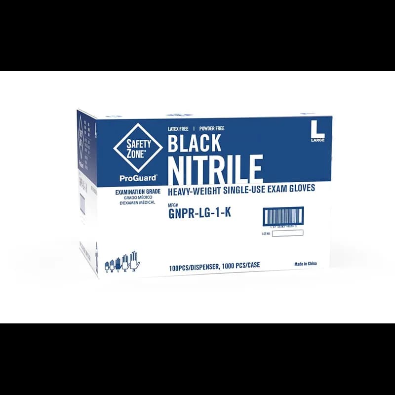 Gloves Small (SM) Black 5.3MIL Nitrile 1000/Case