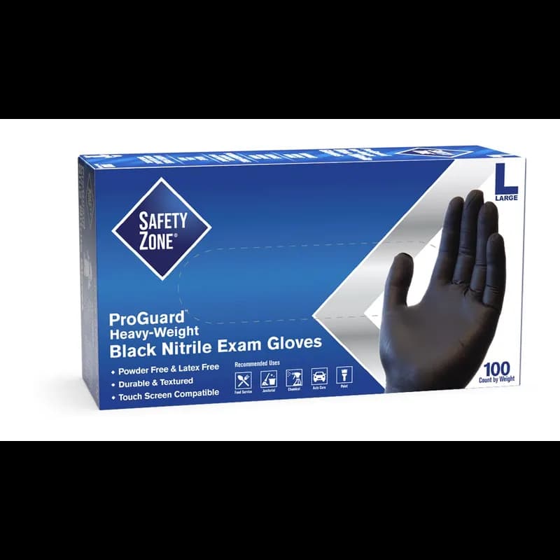 Gloves Small (SM) Black 5.3MIL Nitrile 1000/Case