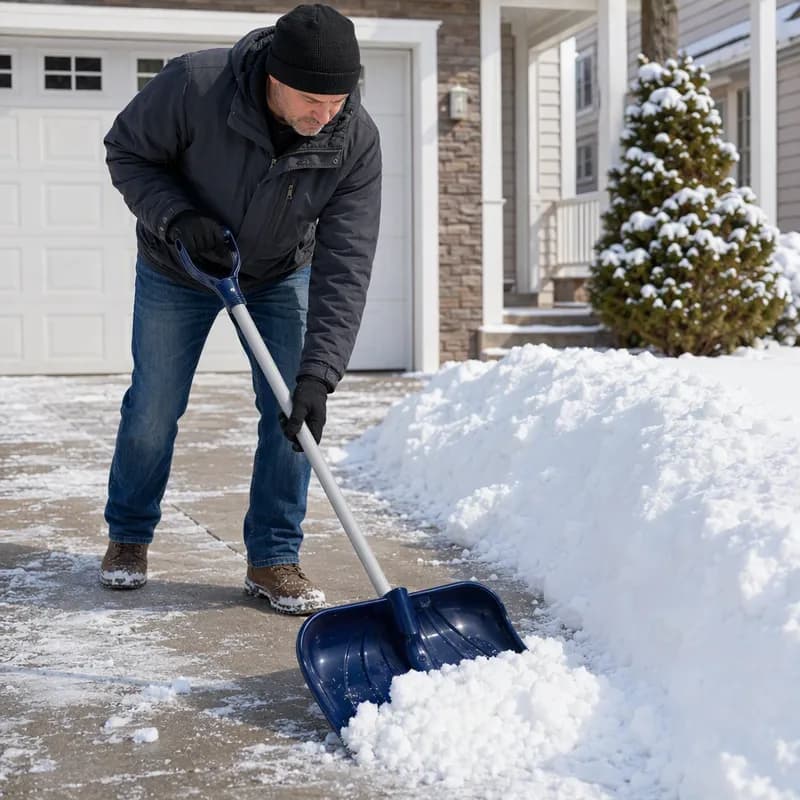 Pathmaster Snow Shovel 49.5X18X5 IN With Riveted Steel Wearstrip With Poly Combo Blade 1/Each