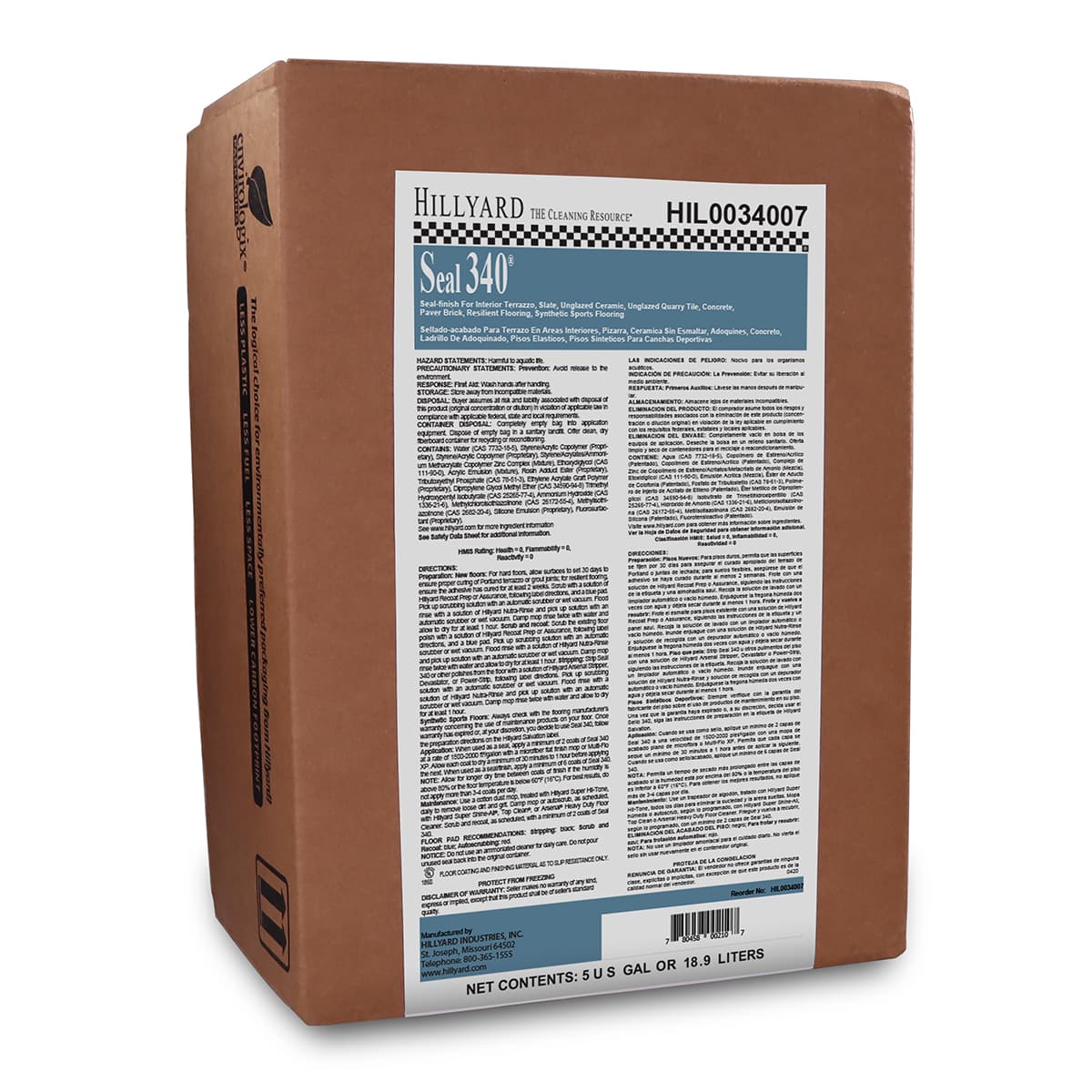 Seal 340 Floor Sealer & Finish 5 GAL RTU Liquid 20% Solids 1/Pail