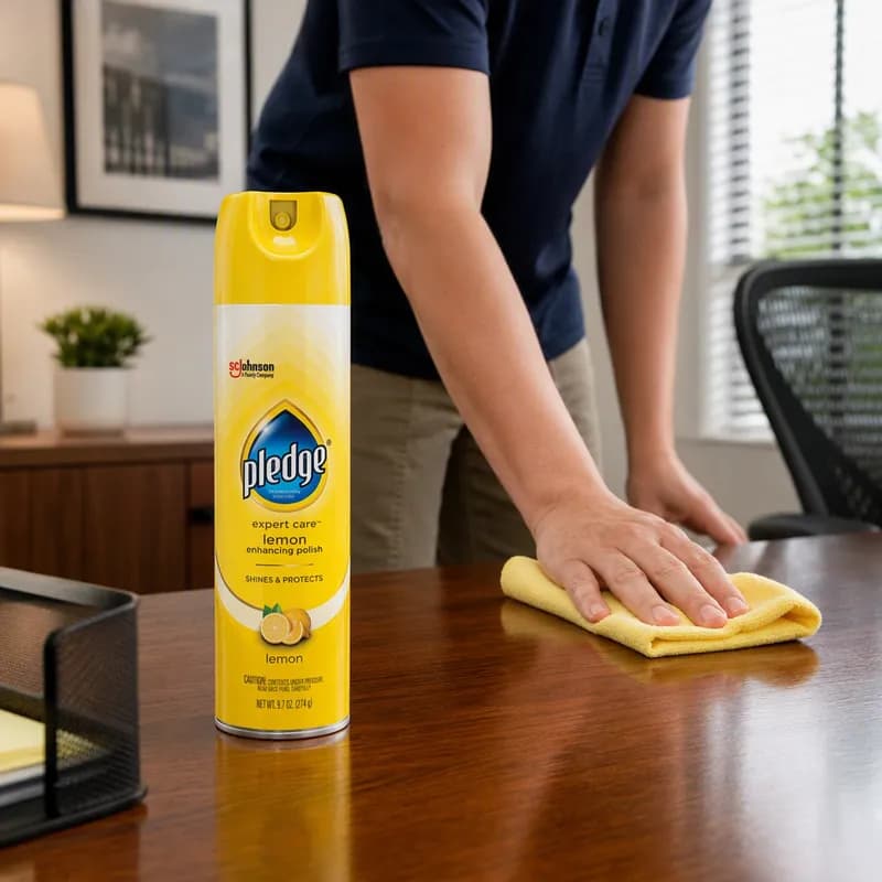 Pledge® Lemon Furniture Polish 9.7 OZ Aerosol 6/Case