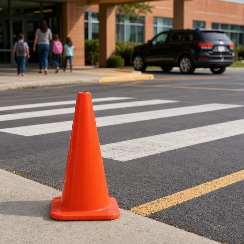 Safety Cone Orange Cone Plastic 1/Each