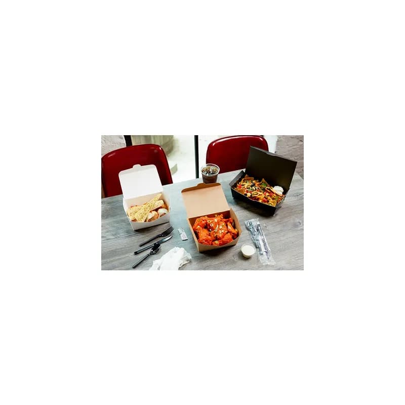 #3 Take-Out Box 6.5X4.5X3.25 IN Paperboard Black 160/Case