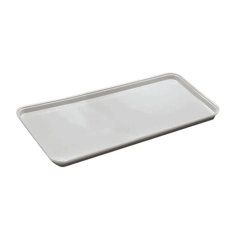 Serving Tray 10X30X0.75 IN Fiberglass White Rectangle Dishwasher Safe Stackable 1/Each