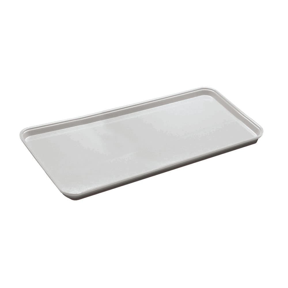 Serving Tray 10X30X0.75 IN Fiberglass White Rectangle Dishwasher Safe Stackable 1/Each