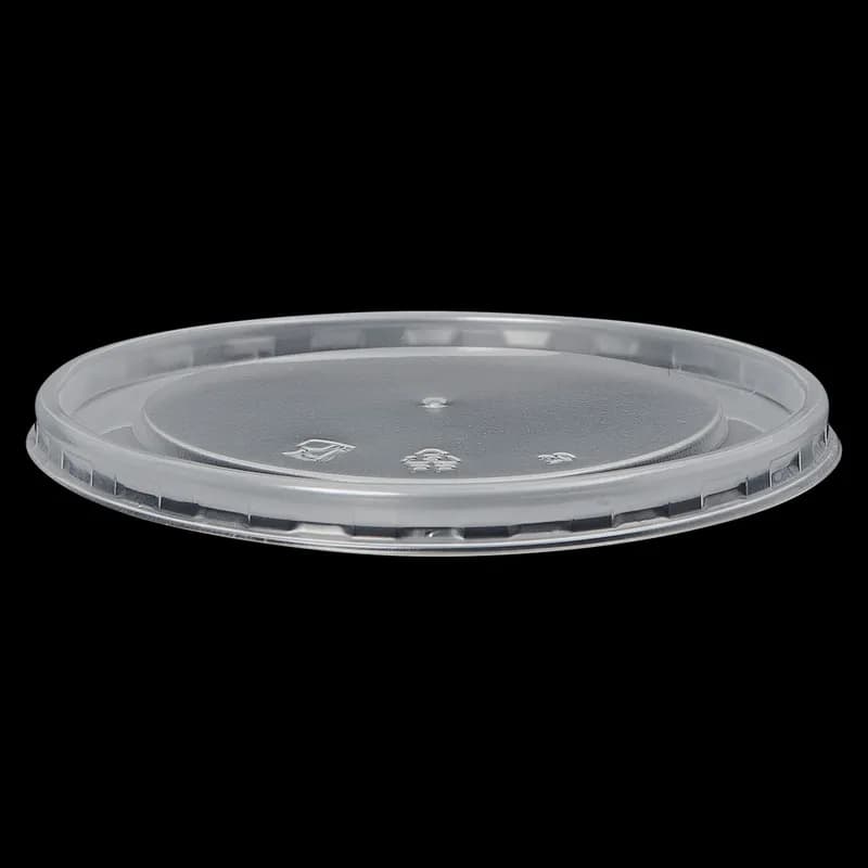 Victoria Bay Lid PP Translucent For 16-32 OZ Squat Container High Heat Vented 500/Case