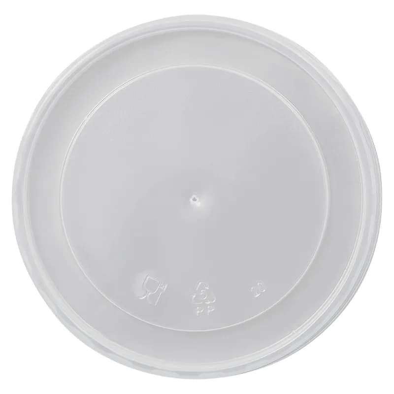 Victoria Bay Lid PP Translucent For 16-32 OZ Squat Container High Heat Vented 500/Case