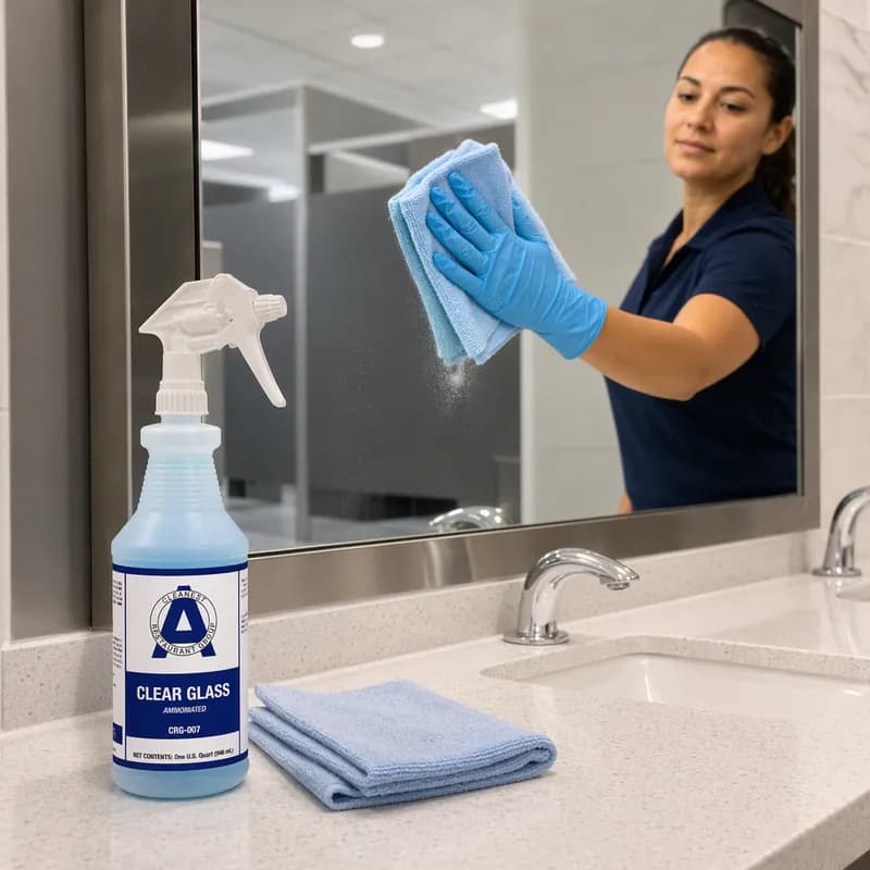 Maxim® Ammoniated Glass & Utility Cleaner Pleasant Scent Glass Cleaner 1 QT Alkaline Liquid RTU 12/Case