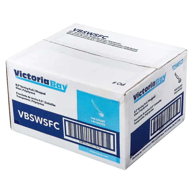 Victoria Bay Serving Fork 8.5 IN PS Clear Individually Wrapped 144/Case