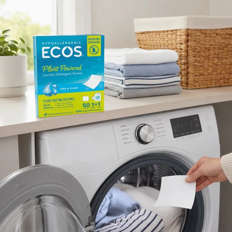 Laundry Detergent Sheet Liquidless 50 Count/Box 10 Count/Case