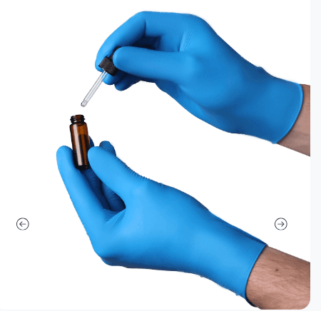 Examination Gloves Large (LG) Nitrile Powder-Free Chemo 1000/Case