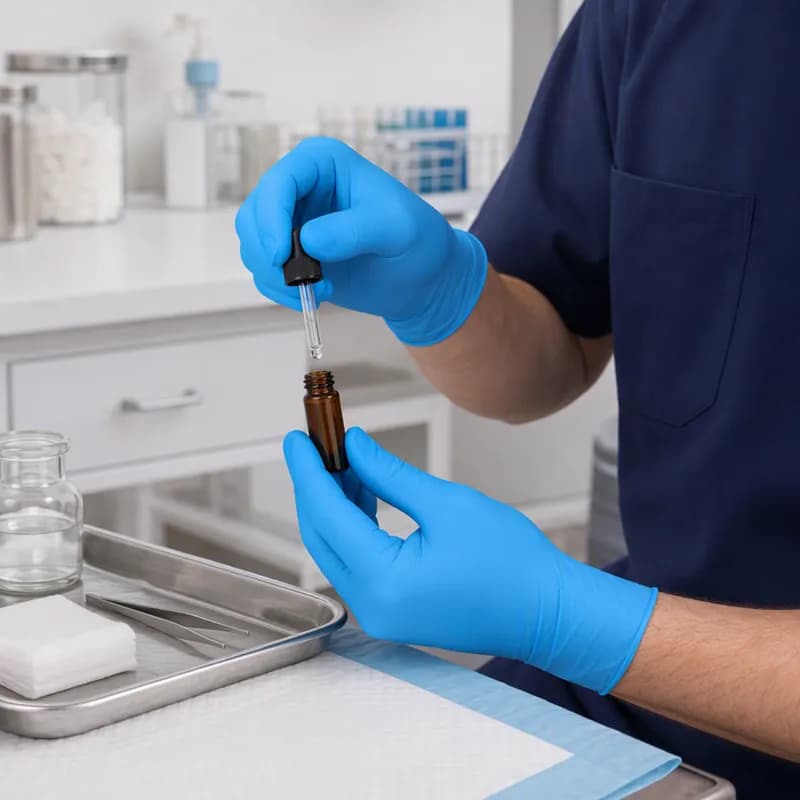 Examination Gloves Large (LG) Nitrile Powder-Free Chemo 1000/Case