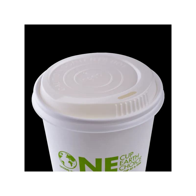 Karat Earth Lid Dome 90MM CPLA For 10-24 OZ Hot Cup Sip Through 1000/Case