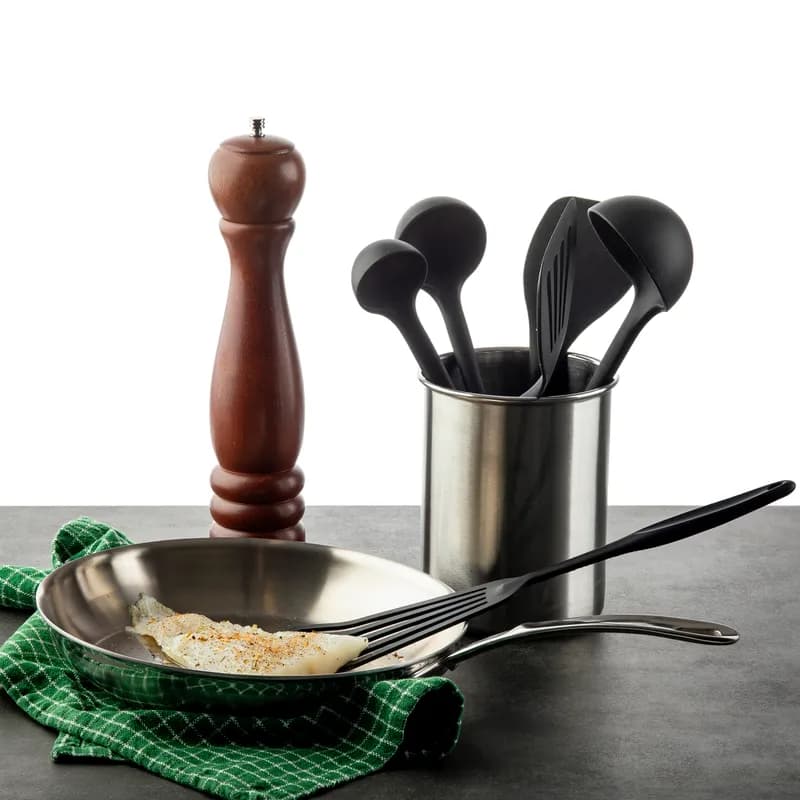 Cheese Ladle 11.25X2X2.125 IN 1 OZ Silicone Black Heat Safe Up to 400F 1/Each
