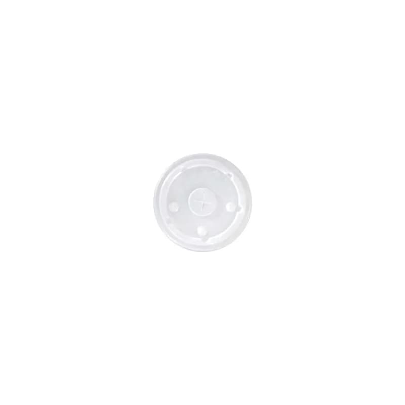 Lid Flat PS Translucent For 42-44 OZ Cold Cup With Hole Identification 1000/Case
