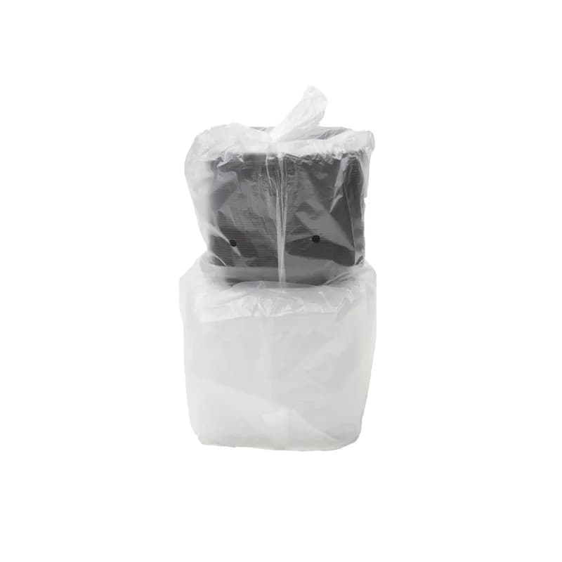 Take-Out Container Base & Lid Combo 32 OZ Black Clear Microwave Safe 150/Case
