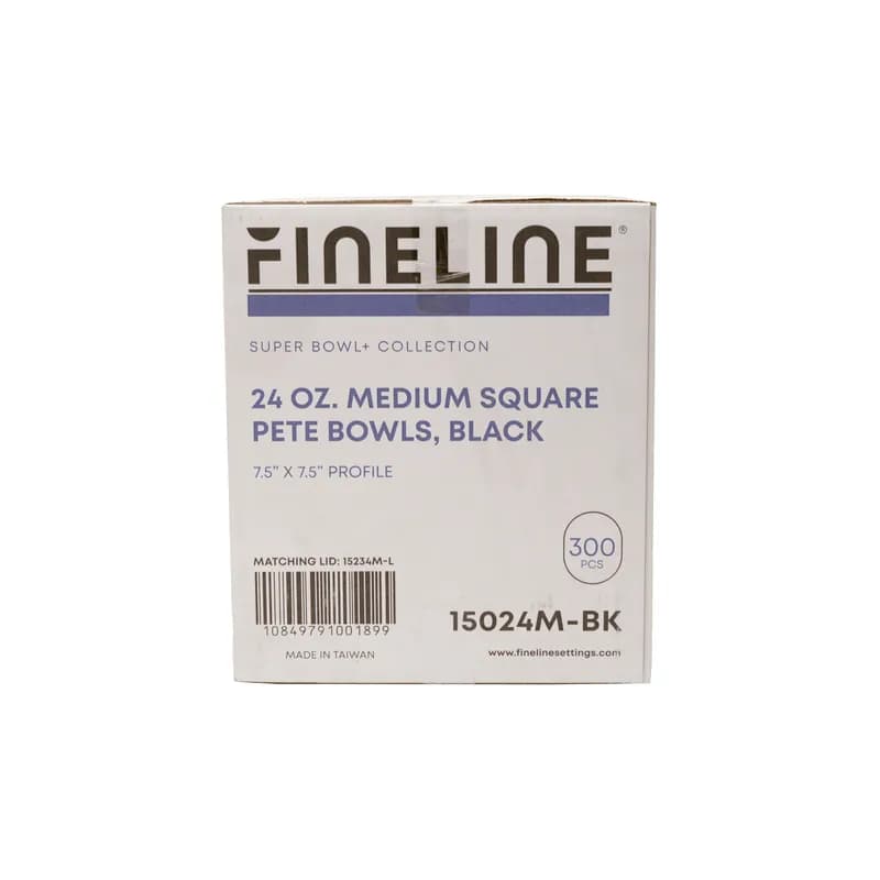 Bowl 24 OZ PE Clear Square 300/Case