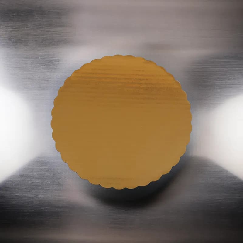 Cake Circle 10 IN Gold Scalloped 200/Case