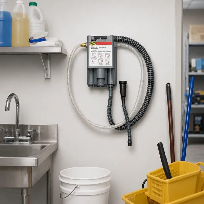 Twist 'n Fill™ Chemical Management System 1 Product Plastic Gray Wall Mount 1/Each
