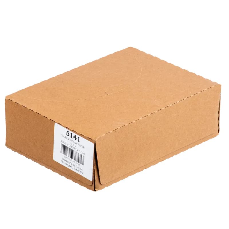 Steak & Butcher Paper Sheets 12X9 IN Black Plain 1000/Case