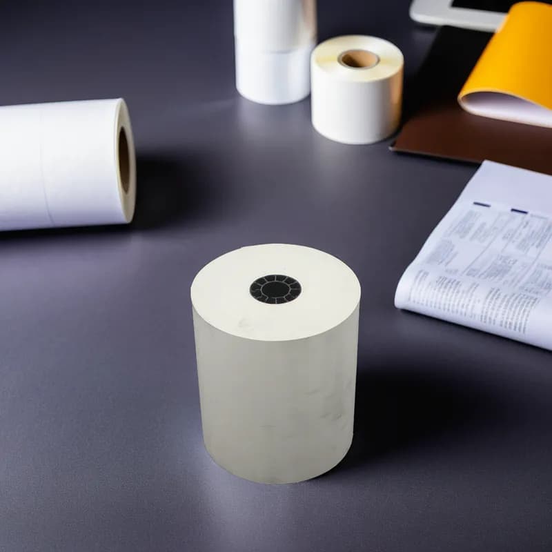 Cash Register Receipt Roll 3.13IN X230FT Black Thermal Paper 50/Case