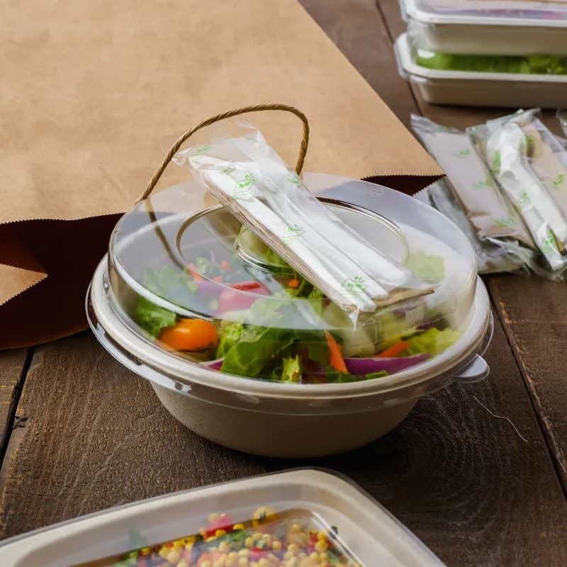 4PC Cutlery Kit CPLA Wrapped With Napkin,Fork,Knife,Spoon 250/Case