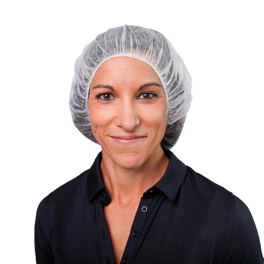 Pancake Bouffant 24 IN White PP 1000/Case