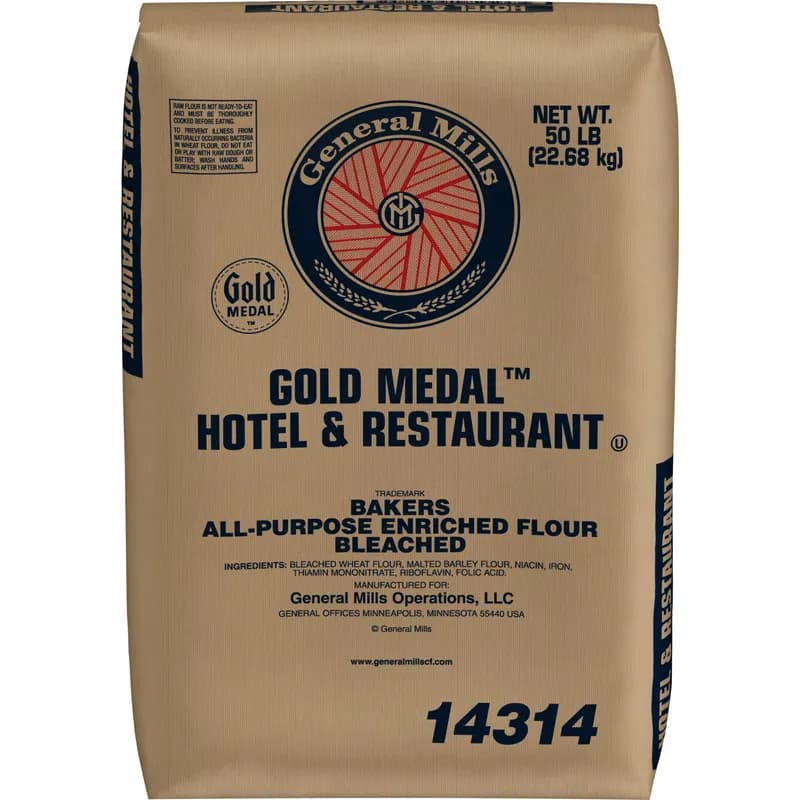 Gold Medal H&R All Purpose Flour 50 LB Bleached 1/Bag