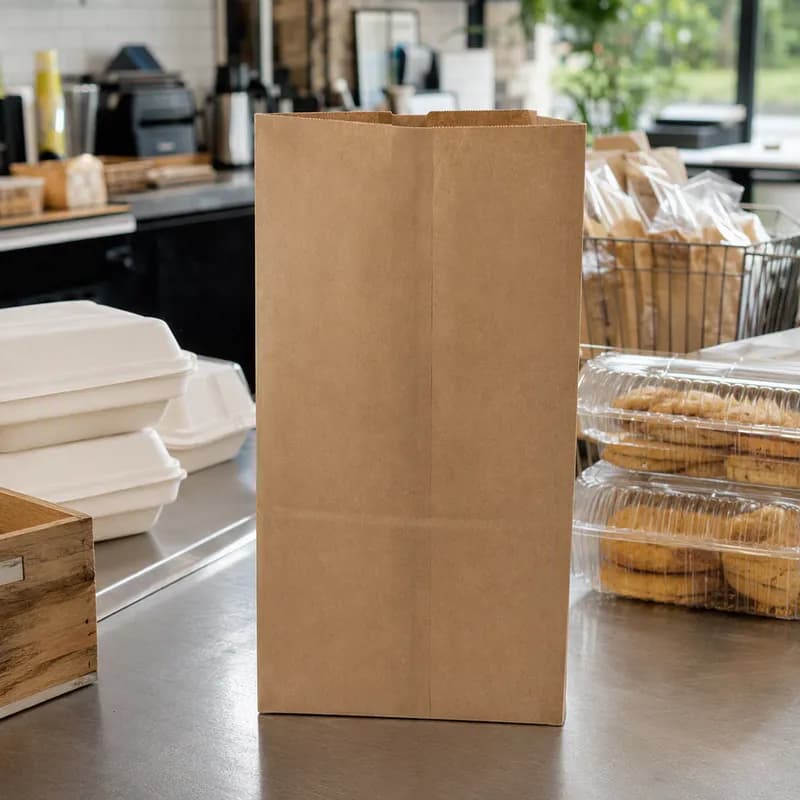 Bag 7X4.5X13.75 IN 12 LB Paper 60# Extra Heavy Kraft 500/Case