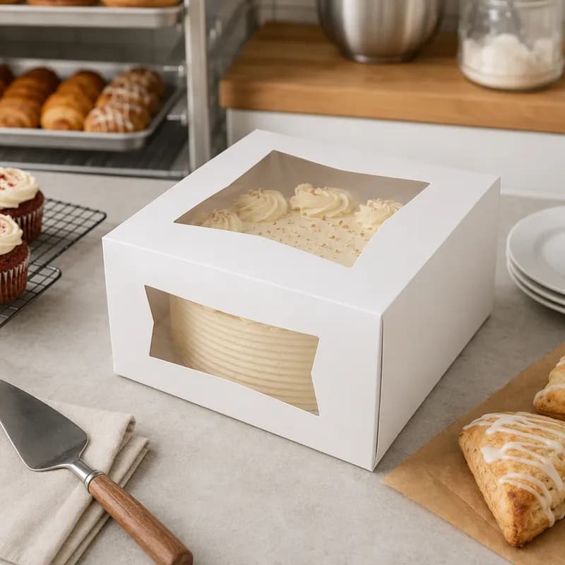 Bakery Box 9X9X4 IN Automatic With Window 200/Case