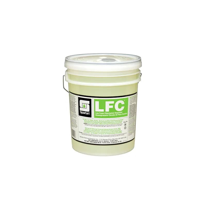 LFC® Unscented Degreaser 5 GAL Food Contact Alkaline Low Foam Chlorinated 1/Pail