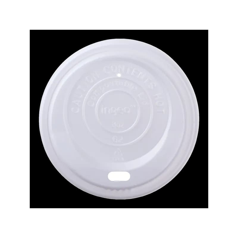 Karat Earth Lid Dome 80MM PLA For 8 OZ Hot Cup Sip Through 1000/Case