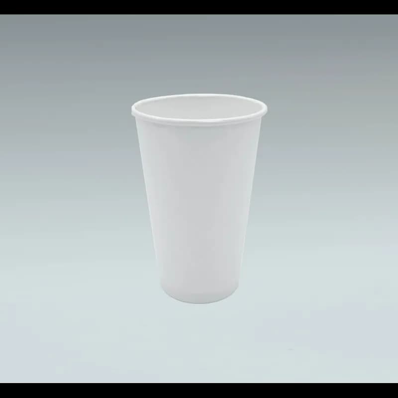 Hot Cup 24 OZ Single Wall Poly-Coated Paper White Round 500/Case