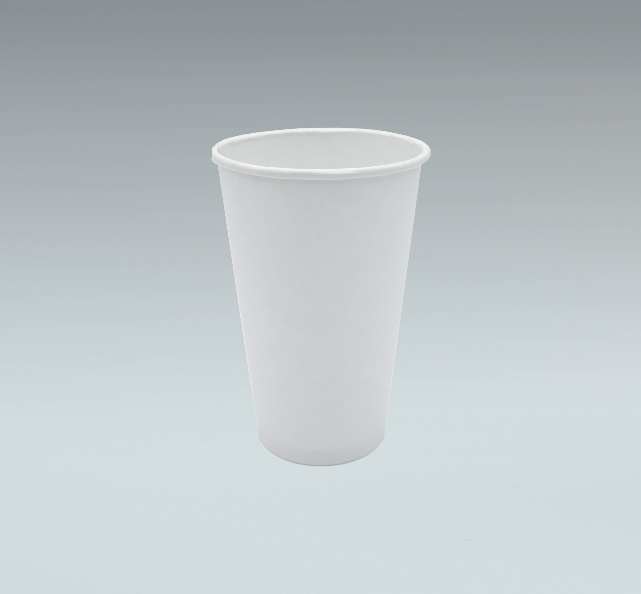 Hot Cup 24 OZ Single Wall Poly-Coated Paper White Round 500/Case